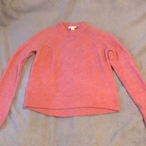 Pink wool crew neck size XS